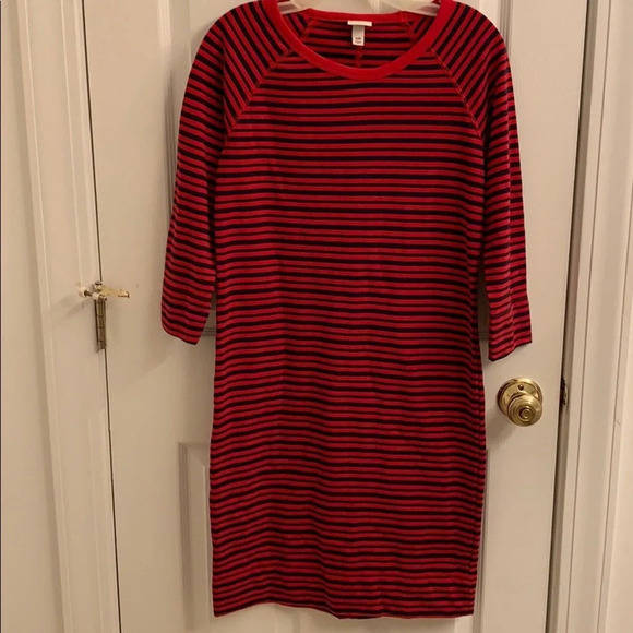 Merona Red and Blue Striped Dress size Small - Picture 1 of 4